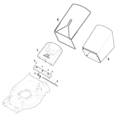 MP1 504 S - 2019-2022 - 294502043/19 - Castel Garden Rotary Mower Grass Catcher Diagram
