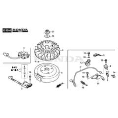 MP1 504 S-H - 2015-2016 - 294506033/15 - Castel Garden Rotary Mower Flywheel - GCV160A0 S4 GB SD Diagram