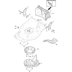 MP1 550 WS Li - 2019 - 294556003/18 - Castel Garden Rotary Mower Protection Belt Diagram