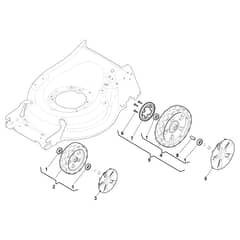 MP1 554 WSQ-H - 2019-2022 - 294556833/19 - Castel Garden Rotary Mower Wheels and Hub Caps Diagram