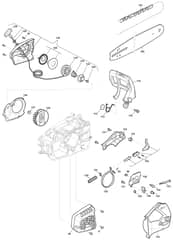 MPC 2710 - 2017-2018 - 240271003/M17 - Mountfield Chainsaw Housing Diagram