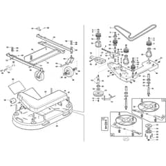 MPV 320 W - 2017-2019 - 2F2020521/S17 - Stiga Front Mower Cutting Deck Diagram