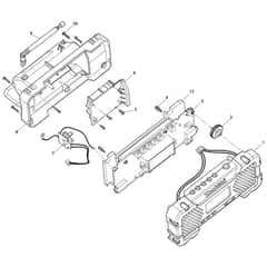 Makita MR051 - Cordless Radio - Power Tool Diagram