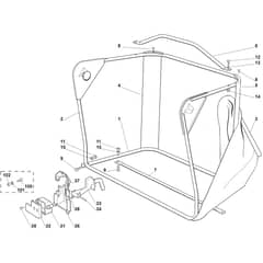 Viking MR345 - Grass Catcher Bag - Parts Diagram