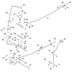 Viking MR4082.1 - Brake And Gearbox Control - Parts Diagram