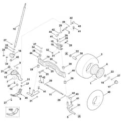 Viking MR4082.1 - Steering, Front Wheel - Parts Diagram