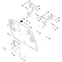 Viking MR4082.2 - Back Panel - Parts Diagram