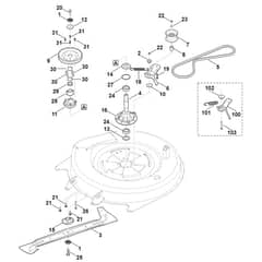 Viking MR4082.2 - Blade Drive - Parts Diagram