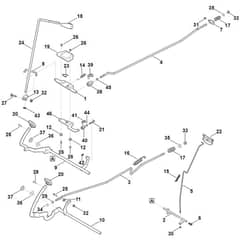 Viking MR4082.2 - Brake And Gearbox Control - Parts Diagram
