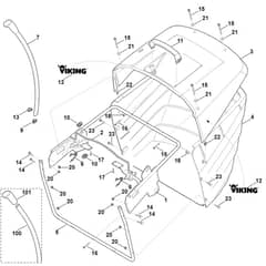 Viking MR4082.2 - Grass Catcher Bag - Parts Diagram