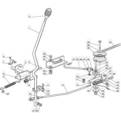 MR 13 29 - 2009 - 2T1132443/IM9 - Mountfield Ride On Mower Engagement Diagram