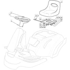 MR 13 29 - 2009 - 2T1132443/IM9 - Mountfield Ride On Mower Seat Diagram