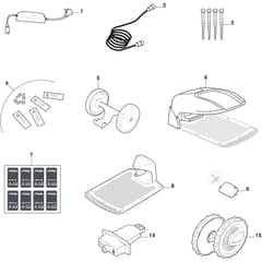 MR 1500 - 2024-2025 - 2R7102023/M24 - Mountfield Robot Mower Accessories Diagram