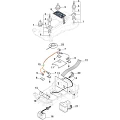 MR 1500 - 2024-2025 - 2R7102023/M24 - Mountfield Robot Mower Electrical Parts: Boards, Sensors And Displays Diagram
