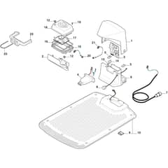 MR 1500 - 2024-2025 - 2R7102023/M24 - Mountfield Robot Mower Recharging Base Diagram