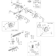 MR 55 HXF -  - Efco Rotary Mower Axle assy (From March 13) Diagram