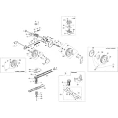 MR 55 TBD EURO 5 -  - Efco Rotary Mower Axle assy (From March 13) Diagram