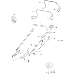 MR 55 TBD -  - Efco Rotary Mower Handlebar Diagram