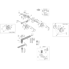 MR 55 TBI EURO 5 -  - Efco Rotary Mower Axle assy (From March 13) Diagram