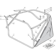 MR 7 25 - 2009 - 2T0112443/IM9 - Mountfield Ride On Mower Grasscatcher Diagram