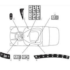 MRL 7213 H - 2009-2010 - 2T1522436/IM9 - Mountfield Ride On Mower Labels Diagram