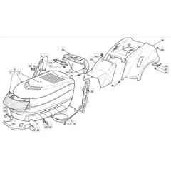 MRL 9214 H - 2009 - 2T2642436/IM9 - Mountfield Ride On Mower Body Diagram