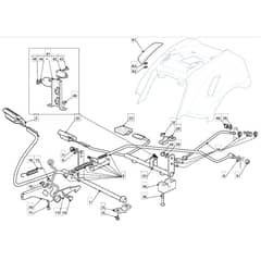 MRL 9214 H - 2009 - 2T2642436/IM9 - Mountfield Ride On Mower Controls Diagram