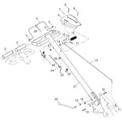 McCulloch MRT6 - 96091000605 - 2010-03 - Handle Parts Diagram