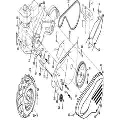 McCulloch MRT6 - 96091002111 - 2015-11 - Mainframe, Left Side Parts Diagram