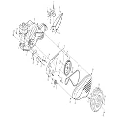 McCulloch MRT850 - 96091002000 - 2010-03 - Mainframe, Left Side Parts Diagram