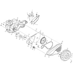 McCulloch MRT850 - 96091002001 - 2010-12 - Mainframe, Left Side Parts Diagram