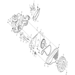 McCulloch MRT850 - 96091002002 - 2011-09 - Mainframe, Left Side Parts Diagram