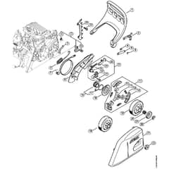 Genuine Stihl MS171 C-BE / E - Hand guard, Chain brake