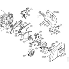 Genuine Stihl MS180 C-BE 2-MIX / H - Hand guard, Chain brake