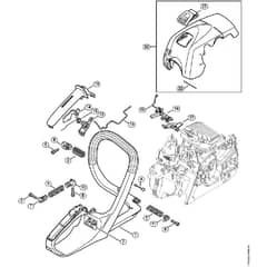 Genuine Stihl MS181 C-BE / X - Handle Frame, Shroud