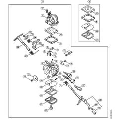 Genuine Stihl MS181 / S - Carburetor C1Q-S191 MS 181 (27.2013), (02.2011)