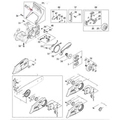 Stihl MS182 - Clutch - Chain Brake - Parts Diagram