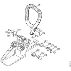 Genuine Stihl MS240 / J - AV system