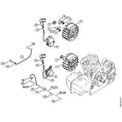 Genuine Stihl MS250 C-BE / H - Ignition system