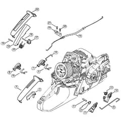 Genuine Stihl MS261 / R - Throttle control