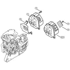 Genuine Stihl MS270 / D - Muffler