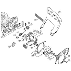 Genuine Stihl MS360 C / E - Chain brake, Clutch