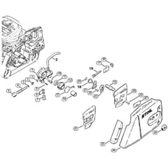 Genuine Stihl MS360 / D - Oil pump, Chain tensioner kit