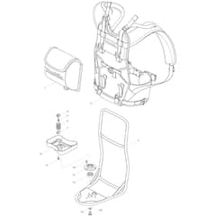 Makita MS4300.4R - Petrol Backpack Brushcutter - Power Tool 01 Diagram