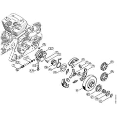 Genuine Stihl MS441 C-M / C -Oil Pump, Clutch
