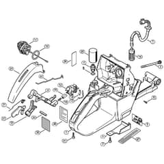 Genuine Stihl MS460 Magnum / J - Tank housing