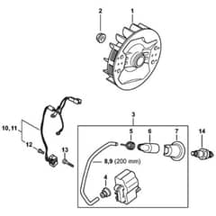 Genuine Stihl MS462 C-M / J - Ignition system M-Tronic