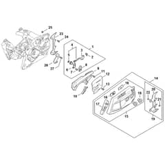 Stihl MS500i - Chain Tensioner, Chain Sprocket - Parts Diagram