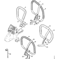 Genuine Stihl MS650 Magnum / L - Handlebar