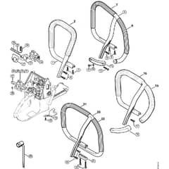 Genuine Stihl MS660 Magnum / N - Handlebar